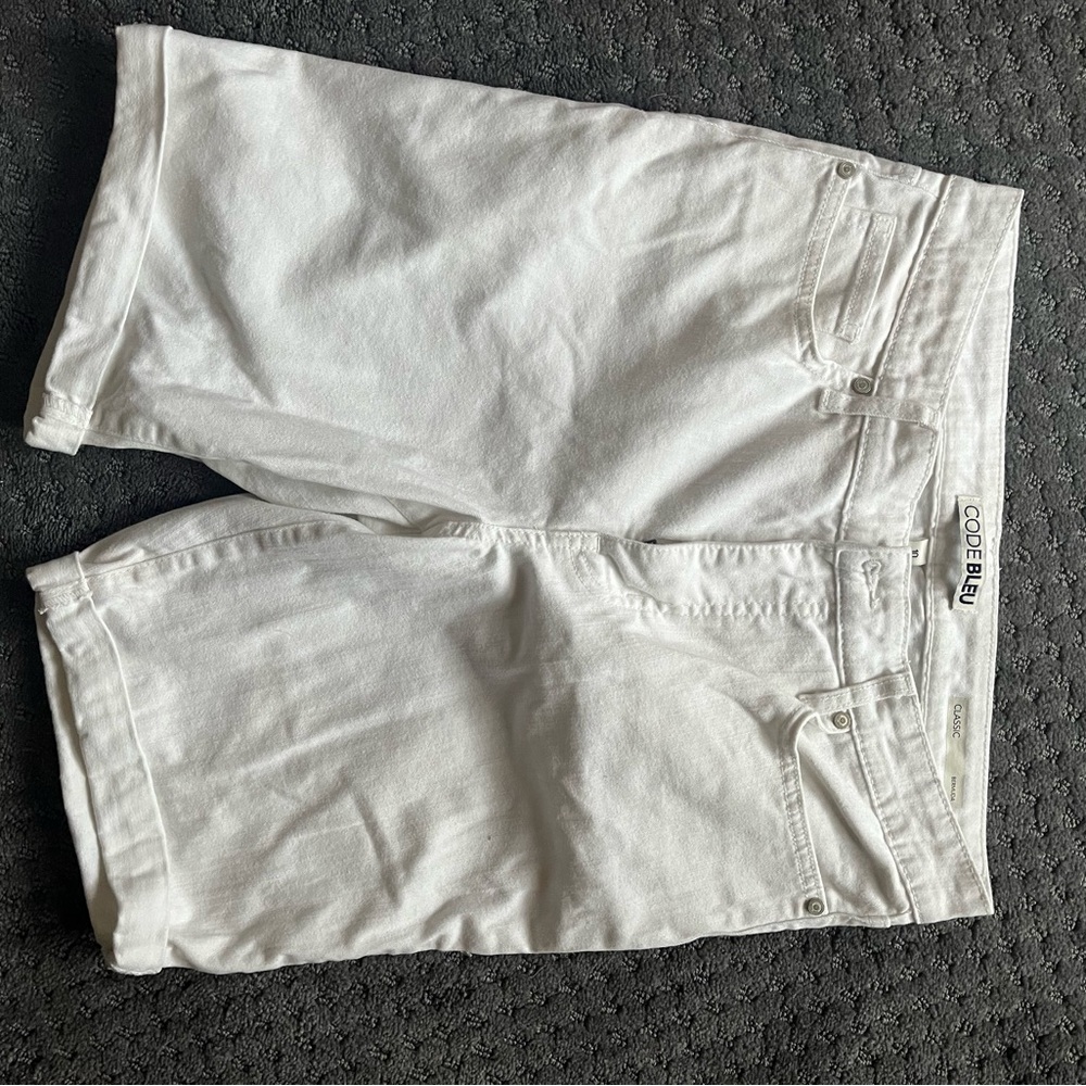 Code Bleu Classic White Shorts